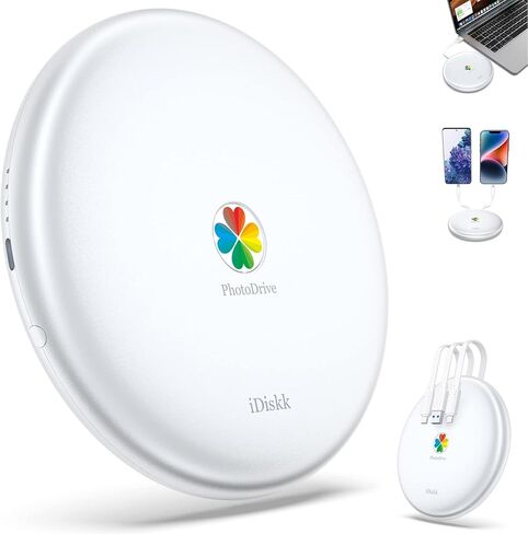 اي ديسك قرص صلب خارجي 2TB معتمد من ام اف اي لاجهزة ايفون وايباد (جميع الموديلات) موبايل اندرويد وماك بوك والكمبيوتر بنظام ويندوز، ذاكرة تخزين الصور لتخزين الصور والفيديوهات والملفات وتخزين النسخ in Kuwait