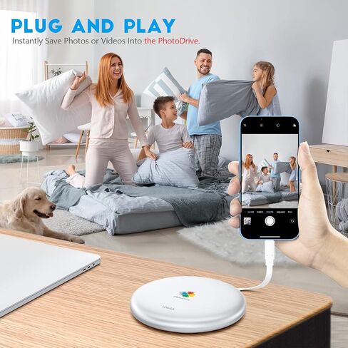 اي ديسك قرص صلب خارجي 2TB معتمد من ام اف اي لاجهزة ايفون وايباد (جميع الموديلات) موبايل اندرويد وماك بوك والكمبيوتر بنظام ويندوز، ذاكرة تخزين الصور لتخزين الصور والفيديوهات والملفات وتخزين النسخ in Kuwait