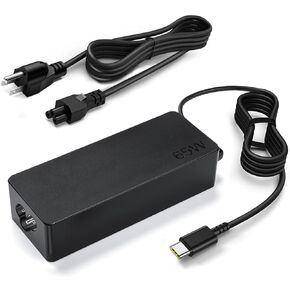 65W 45W USB-C Laptop Charger for Lenovo ThinkPad T480 T490 T580 T14 T14S T15 Gen 1 2 3 4 ADLX65YDC2A ADLX65YLC2D ADLX65YDC2D Chromebook 2nd Gen S330 65W Laptop Power Supply Lenovo Adapter Cord