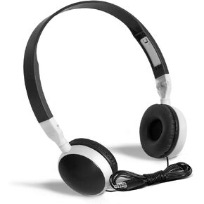 Keewonda Bulk Headphones Classroom Kids School (KW-X25) 25 Pack Students Headphones in Bulk Foldable Wholesale Earbuds Headsets for Computers Lab Library Hospital Museums Testing Centers Hotels