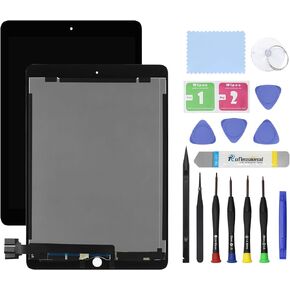 HOYRTDE 9.7" Screen Replacement for iPad Pro 2016 A1673 A1674 A1675 LCD Display Glass Touch Digitizer Premium Kit with Tools - Black in Kuwait