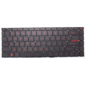New Keyboard for MSI GF63 8RC GF63 8RD GF63 Thin 9SC 10UC 11UD MS-16R1 MS-16R4 GF65 Thin 9SD 9SE 10SD 10SE MS-16W1 MS-16W2 with Red Backlit US in Saudi Arabia