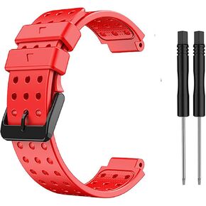 Black Watch Band for Garmin Approach S20/ S5/ S6, Soft Silicone Personalise Replacement Strap Compatible with Garmin Forerunner 220/230/ 235/620/ 630/ 735XT/ 235lite in Kuwait