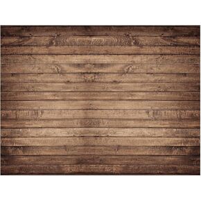 Mixweer Brown Wood Backdrop for Photography Rustic Wooden Photo Backdrop Decorations Retro Wood Wall Background Birthday Party Weeding Backdrop(10 x 8 ft)