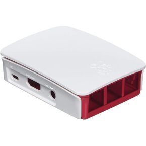 Raspberry Pi RASPBERRY-PI3-CASE حافظة Raspberry Pi 3 الرسمية، أحمر/أبيض in Kuwait
