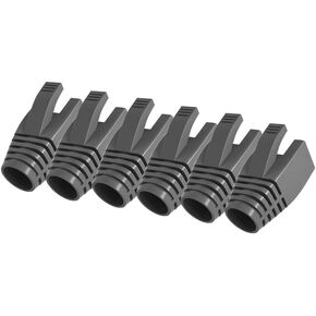 50 Pcs Cat7 Cat7A Cat8 Strain Relief Boot, RJ45 Plug Connector Cover Modular Network Plug Connector Cap Cable Connector Boots, White in Kuwait