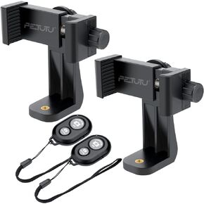 Phone Tripod Mount Adapter, Smartphone Remote Controller, Cell Phone Holder Mount Head Standard Screw, Rotates Vertical Horizontal Tripod Phone Mount,ＷIreless Camera Remote Compatible Most Cellphones in Kuwait