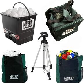 MaxBP Pitching Machine - Perfect for Kids, Teens & Adults - 30-145 Plus mph Reaction Training for Baseball & Softball - Essential Equipment for Baseball and Softball Training - Automatic and Portable in Kuwait