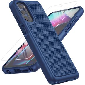 BNIUT for Motorola Moto G-Stylus 2022 Case: Dual Layer Protective Heavy Duty Cell Phone Cover Shockproof Rugged with Non Slip Textured Back - Military Protection Bumper Tough (Dark Green)