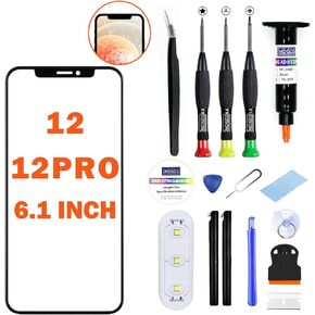 for iPhone 14 Plus Screen Replacement (A2886, A2632, A2885), 6.7-inch Front Outer Lens Screen Glass Replacement Waterproof Adhesive (NO OLED & Touch Digitizer) Repair Kit