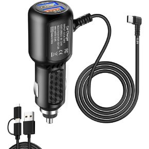 Dash Cam Charger USB C,Type C USB Power Cord,Dual USB Port(6.5FT) | Power Cord for Dashcam Supply,Fast Charging Cord Suitable for REDTIGER F7N、Vantrue N4、WOLFBOX etc Dashcam GPS navigators in Saudi Arabia