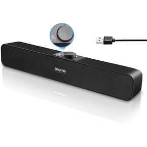 Computer PC Speakers, Bluetooth 5.3 Sound bar Monitor Speakers, Wired USB-Powered, Great Stereo Sound, Volume Control Knob, USB Desktop Speaker for Monitor, Tablets, Laptop, Tablets, Ps5, Smartphone in Kuwait