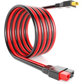 Lusperi 10AWGXT60 كابل موصل أندرسون إلى أندرسون إلى XT60 محول قابس متوافق مع بطارية RC / محطة طاقة محمولة تعمل بالطاقة الشمسية / لوحة شمسية محمولة (طول الكابل 6.6 قدم) in Kuwait