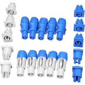Cococina 10 Set Neutrik PowerCON Type A NAC3FCA+NAC3MPA-1 Chassis Plug Panel Adapter in Saudi Arabia