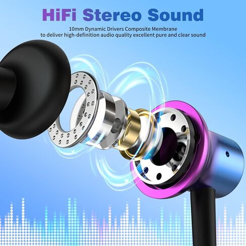 COOYA USB C Headphone Type C Wired Earbuds for iPhone 15 Pro Max iPad Mini 6 Magnetic Noise Isolation in-Ear Headset + Mic for Samsung Galaxy S23 FE S22 Ultra S21 S20 A54 Flip5 4 A53 Pixel 8 7 Oneplus in Kuwait