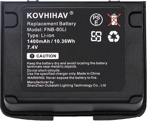 Cs بطارية استبدال البطارية ل VX-5R VX-6R VX-7R VXA-710 HX460 HX470 VXA-700 FNB-80LI FNB-58LI بطارية ليثيوم أيون 1400mAh in Saudi Arabia