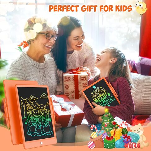 تابلت كتابة إل سي دي للأطفال، لوحة رسم ملونة مقاس 10 بوصة، ألعاب تعليمية وتعليمية لأعمار 3 4 5 6 7 8 سنوات من البنات والأولاد وأعياد ميلادهم، برتقالي in Kuwait