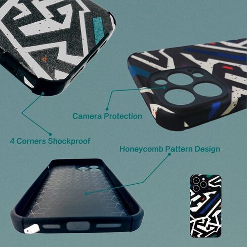 حافظة Little Fire Craft لهاتف iPhone 13، غطاء هاتف من جلد البولي يوريثان الناعم مقاوم للصدمات وغير قابل للانزلاق متوافق مع حافظة iPhone 13 مقاس 6.1 بوصة (عاطفي) in Kuwait