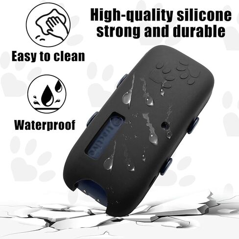 2 Pack Silicone Case Holder Compatible with Tractive GPS Pet Tracker,Protective Cover fit for Tractive GPS Tracker for Dog &Cat,Soft and Skin-Friendly,Black in Kuwait