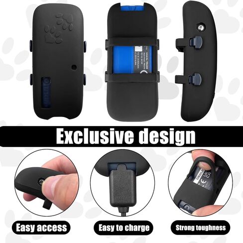 2 Pack Silicone Case Holder Compatible with Tractive GPS Pet Tracker,Protective Cover fit for Tractive GPS Tracker for Dog &Cat,Soft and Skin-Friendly,Black in Kuwait