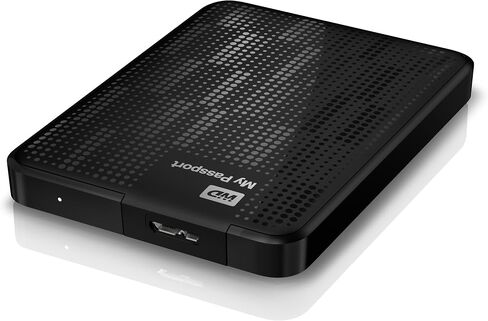محرك الأقراص الصلبة الخارجي المحمول ويسترن ديجيتال ماي باسبورت سعة 1 تيرابايت ومنفذ USB 3.0 باللون الأزرق (WDBBEP0010BBL-NESN) in Saudi Arabia