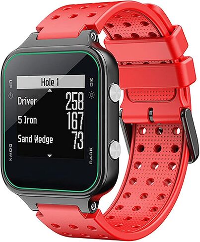 Black Watch Band for Garmin Approach S20/ S5/ S6, Soft Silicone Personalise Replacement Strap Compatible with Garmin Forerunner 220/230/ 235/620/ 630/ 735XT/ 235lite in Kuwait