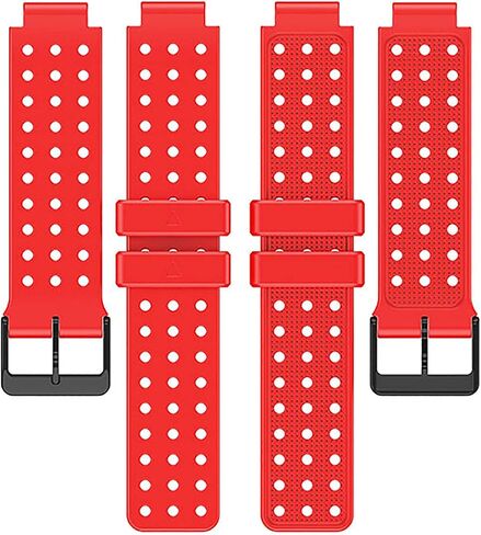 Black Watch Band for Garmin Approach S20/ S5/ S6, Soft Silicone Personalise Replacement Strap Compatible with Garmin Forerunner 220/230/ 235/620/ 630/ 735XT/ 235lite in Kuwait
