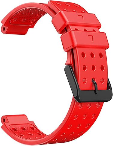 Black Watch Band for Garmin Approach S20/ S5/ S6, Soft Silicone Personalise Replacement Strap Compatible with Garmin Forerunner 220/230/ 235/620/ 630/ 735XT/ 235lite in Kuwait