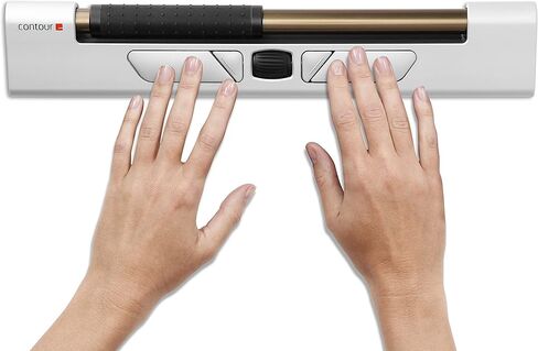 Contour Design RollerMouse Mobile - ماوس لاسلكي مريح - ماوس بلوتوث لاستخدام الكمبيوتر المحمول - ماوس كمبيوتر يمكن استخدامه بكلتا اليدين للسفر - متوافق مع أجهزة Mac والكمبيوتر الشخصي - (12 بوصة، 0.6 رطل) in Kuwait