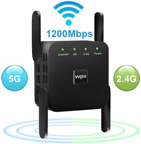 2023 Newest WiFi Extender, WiFi Booster, WiFi Repeater，Covers Up to 4000 Sq.ft and 40 Devices, Internet Booster - with Ethernet Port, Quick Setup, Home Wireless Signal Booster in Kuwait