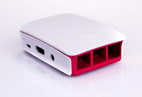 Raspberry Pi RASPBERRY-PI3-CASE حافظة Raspberry Pi 3 الرسمية، أحمر/أبيض in Kuwait