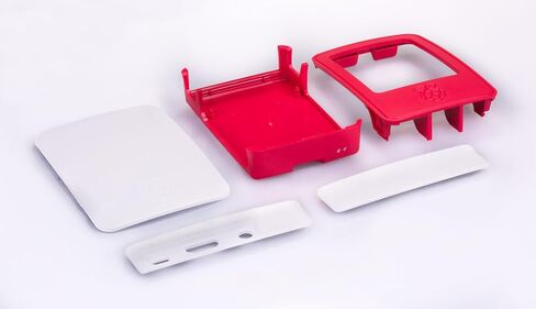 Raspberry Pi RASPBERRY-PI3-CASE حافظة Raspberry Pi 3 الرسمية، أحمر/أبيض in Kuwait