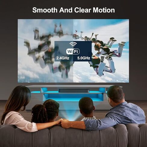 Smart Projector 5G WiFi Bluetooth, Artlii Play3 Outdoor Movie Projector 4K Supported, Android TV 10, Google Voice Assistant, Full HD Native 1080P Projector with Built-in Netflix, YouTube, Prime Video in Kuwait