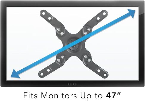 Mount-It! TV Wall Mount Monitor Bracket with Full Motion Articulating Tilt Arm, 15" Extension Arm Fits 17 19 20 22 23 24 26 27 28 29 30 32 35 37 39 42 47 LCD LED Displays up to VESA 200x200 in Saudi Arabia