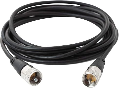 RG58 Coax Cable, CB Antenna Coaxial Cables, 10ft PL 259 UHF Male to Male Cable, 50 Ohm Low Loss for HAM Radio Antenna in Kuwait