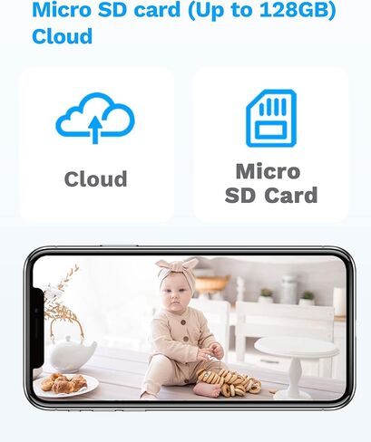 Lifoarey 1080P كاميرا WiFi داخلية، كاميرا للحيوانات الأليفة مع تتبع الحركة للكلاب أو القطط، كاميرا أمان داخلية مع صوت ثنائي الاتجاه، رؤية ليلية بالأشعة تحت الحمراء - كاميرا WiFi 2.4 جيجا هرتز مع تطبيق الهاتف in Kuwait