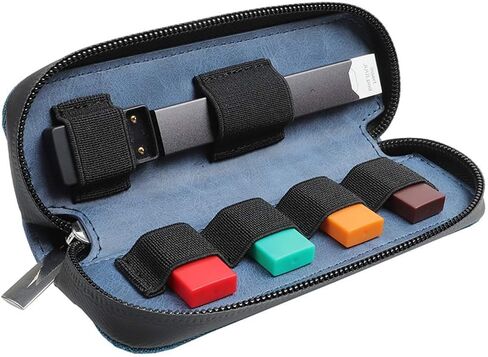 حقيبة حمل للسفر لمجموعة Pod System Vape JU، حقيبة صغيرة مغلقة للتخزين، حقيبة منظمة لطيفة تناسب الجيب أو الحقيبة (أزرق) in Kuwait