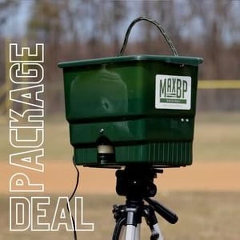 MaxBP Pitching Machine - Perfect for Kids, Teens & Adults - 30-145 Plus mph Reaction Training for Baseball & Softball - Essential Equipment for Baseball and Softball Training - Automatic and Portable in Saudi Arabia