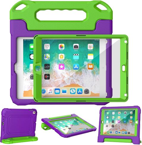 YIHE Kids Case for iPad 9.7" 6th/5th Gen, Air 2nd/1st, Pro 9.7", Cyan&Pink in Kuwait