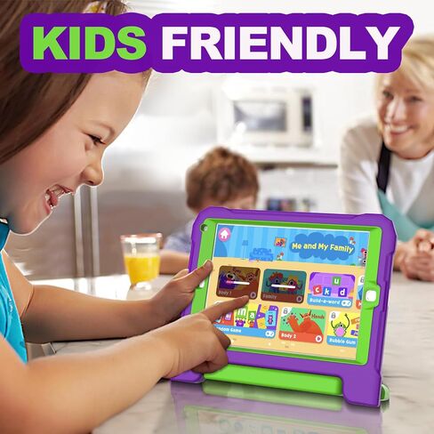 YIHE Kids Case for iPad 9.7" 6th/5th Gen, Air 2nd/1st, Pro 9.7", Cyan&Pink in Kuwait