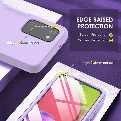 حافظة هاتف Samsung Galaxy A03s: أغطية نحيفة من السيليكون المقاوم للصدمات، حافظات خلوية واقية جميلة - متينة من مادة TPU بطبقة مزدوجة مقاومة للسقوط، غطاء لطيف للأولاد (أخضر الغابة) in Saudi Arabia