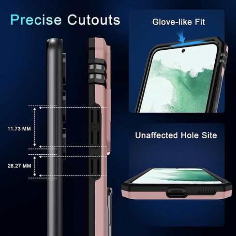 DEERLAMN for Samsung Galaxy S26 Case with Screen Protector,Olive Green | Built-in Slide Camera Cover Military Grade Drop Protection Rotated Ring Kickstand Shockproof Protective Phone Case in Kuwait
