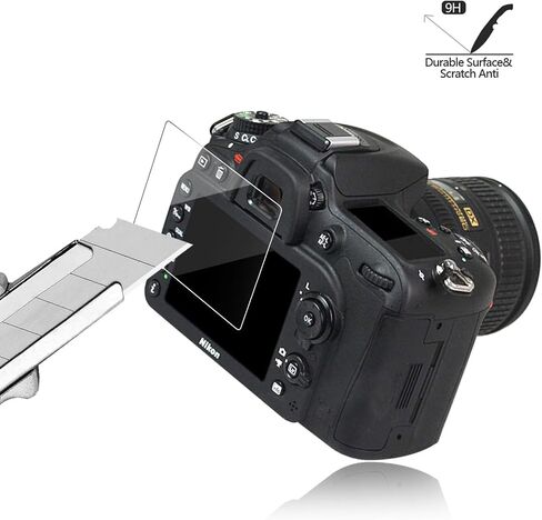 AKWOX (عبوة من 3) واقي شاشة من الزجاج المقوى لكاميرات Nikon Z6 Z7 [0.3 مم 2.5D] غطاء حماية ممتاز مضاد للخدش لكاميرات Nikon Z7 Z7 II Z6 Z6 II FX in Saudi Arabia
