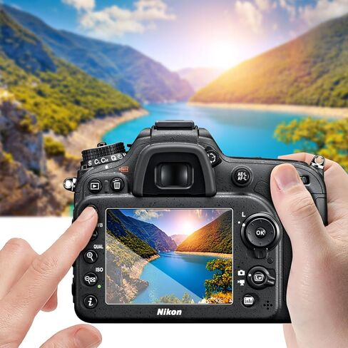 AKWOX (عبوة من 3) واقي شاشة من الزجاج المقوى لكاميرات Nikon Z6 Z7 [0.3 مم 2.5D] غطاء حماية ممتاز مضاد للخدش لكاميرات Nikon Z7 Z7 II Z6 Z6 II FX in Saudi Arabia