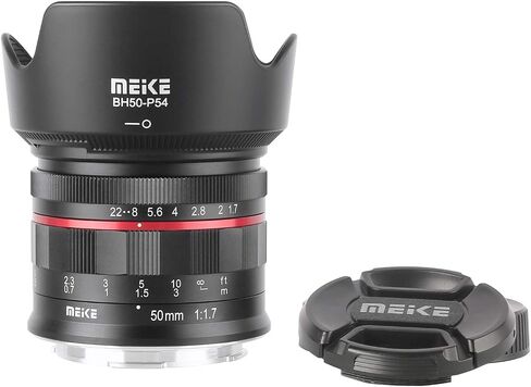 Meike 50mm F1.7 Full Frame Large Aperture Manual Focus Lens Compatible with Panasonic Lumix Leica Sigma L-Mount Cameras S1 S1H S5 S1R SL SL2 FP FPL in Saudi Arabia