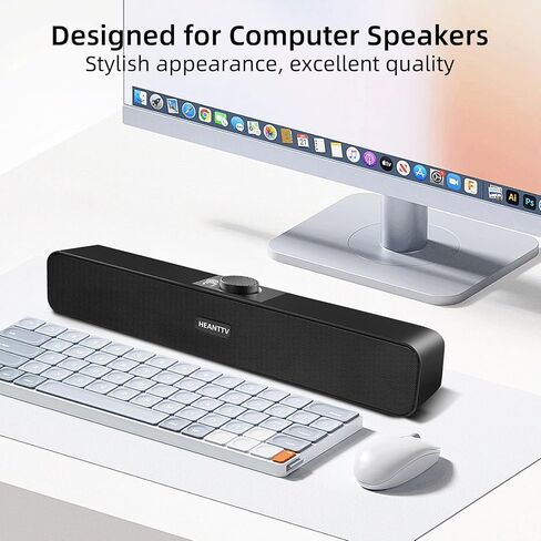 مكبرات صوت للكمبيوتر الشخصي، مكبرات صوت بلوتوث 5.3، تعمل بمنفذ USB سلكي، صوت ستيريو رائع، مقبض التحكم في مستوى الصوت، مكبر صوت USB لسطح المكتب للشاشة، الأجهزة اللوحية، الكمبيوتر المحمول، الأجهزة اللوحية، Ps5، الهاتف الذكي in Kuwait