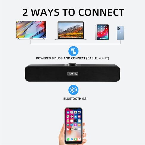 مكبرات صوت للكمبيوتر الشخصي، مكبرات صوت بلوتوث 5.3، تعمل بمنفذ USB سلكي، صوت ستيريو رائع، مقبض التحكم في مستوى الصوت، مكبر صوت USB لسطح المكتب للشاشة، الأجهزة اللوحية، الكمبيوتر المحمول، الأجهزة اللوحية، Ps5، الهاتف الذكي in Kuwait
