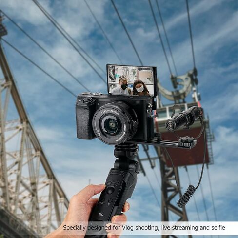 Portable Camera Mini Shooting Grip Tripod for Sony ZV-E10 ZV-1 A6700 A6600 A6500 A6400 A6300 A6100 A7C RX100VII for Canon R7 R10 R50 R100 M200 M6 M50 Mark II G7XIII for Panasonic G85 for Nikon Z50 Z30 in Saudi Arabia