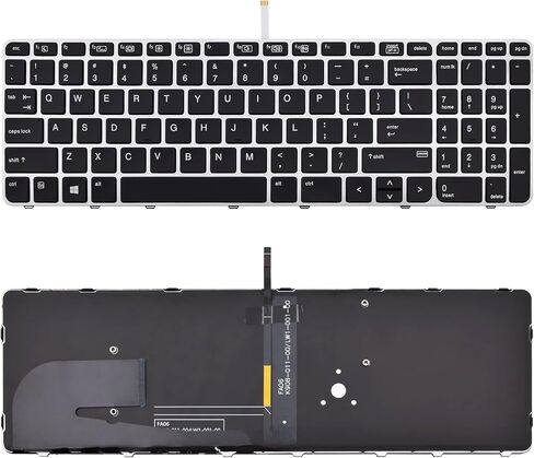 SUNMALL Replacement Keyboard Compatible with HP EliteBook 755 G3,755 G4,850 G3,850 G4,Zbook 15U G3 with Backit and No Trackpoint in Saudi Arabia