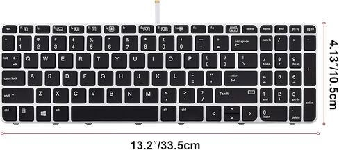 SUNMALL Replacement Keyboard Compatible with HP EliteBook 755 G3,755 G4,850 G3,850 G4,Zbook 15U G3 with Backit and No Trackpoint in Saudi Arabia